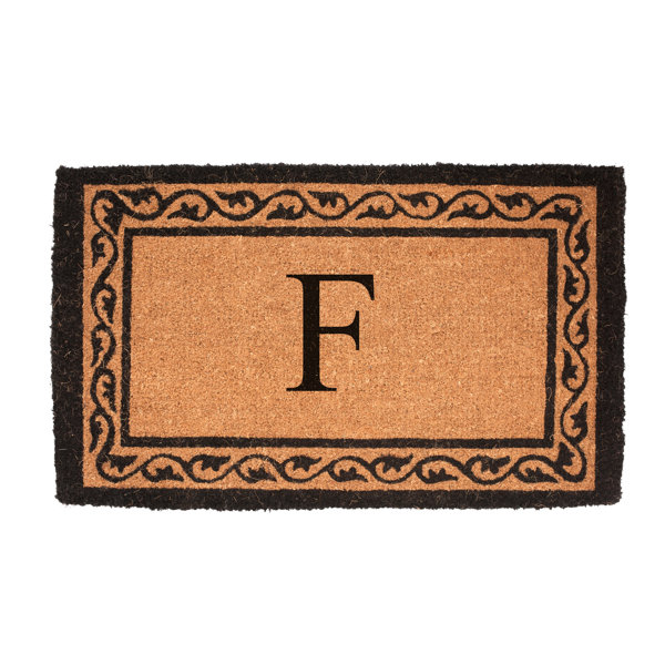 Geo Crafts Monogram Mat Creel Ivy Border Outdoor Door Mat & Reviews